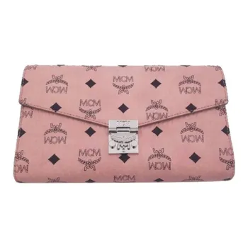 MCM Millie Visetos Leather Chain Bag, Shoulder Bag, Crossbody Bag Women's Pink