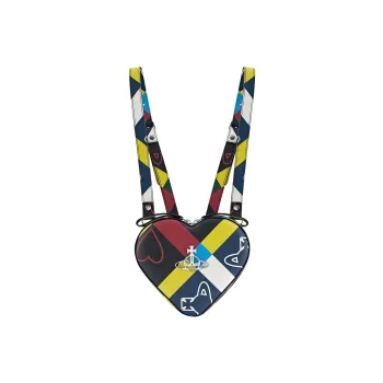 Vivienne Westwood Recycled Polyester Cotton Blend, Polyurethane Backpack Mini Women's Multicolor