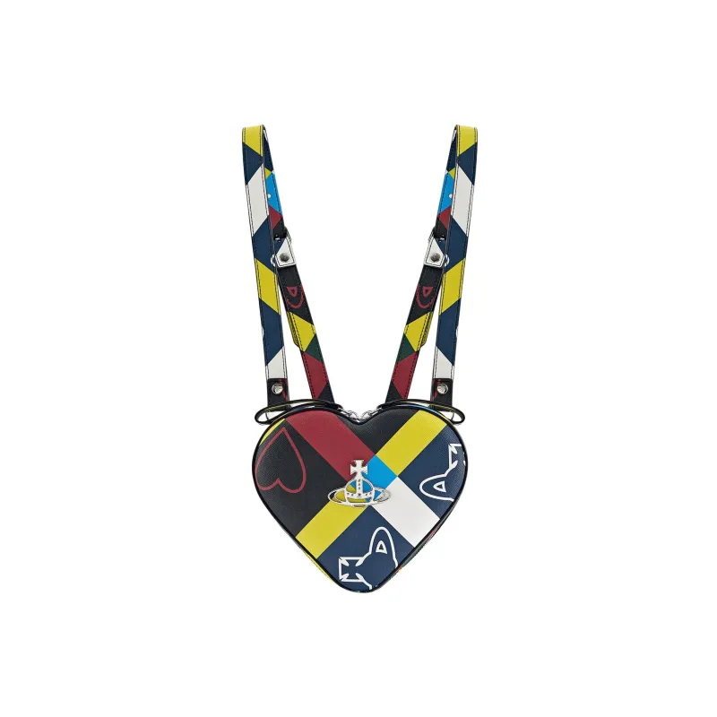 Vivienne Westwood Recycled Polyester Cotton Blend, Polyurethane Backpack Mini Women's Multicolor-0