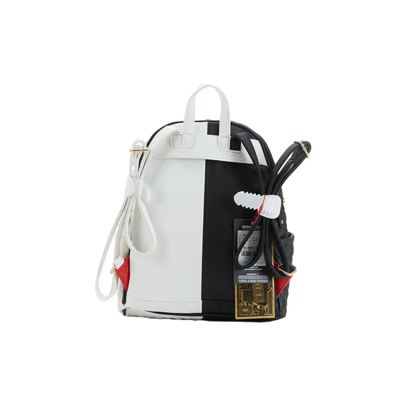 SPRAYGROUND PU Backpack Medium Size Unisex Black-4