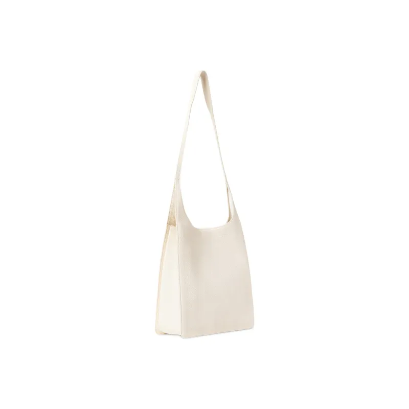 THE ROW Jules Matte Grain Calfskin Tote Bag Shopping Bag Handbag Shoulder Bag Women's Milk White-1