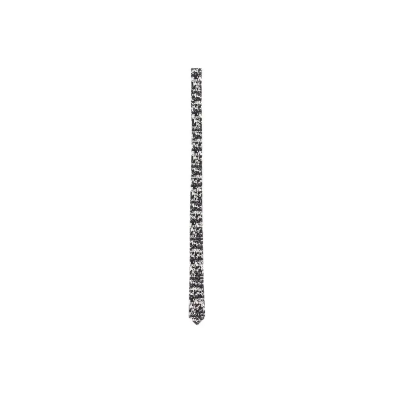 Alexander McQueen Tie Men's Black/White-1