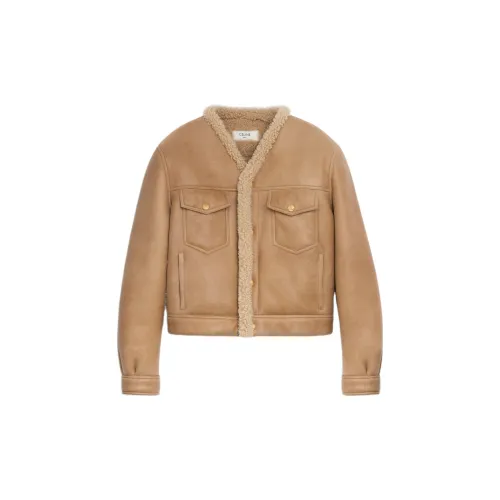 CELINE Jackets Women's Camel