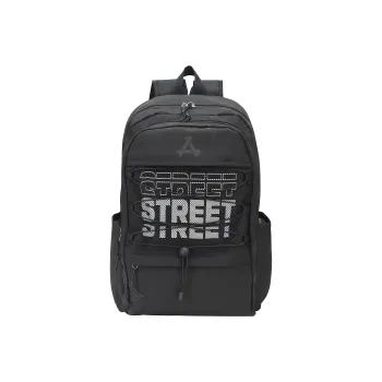 KONADCT Nylon Travel Bag Computer Backpack Large Size Unisex Black