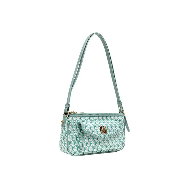 VANESSA HOGAN Pvc Mahjong Bag Shoulder Bag Crossbody Bag Women's Green-1