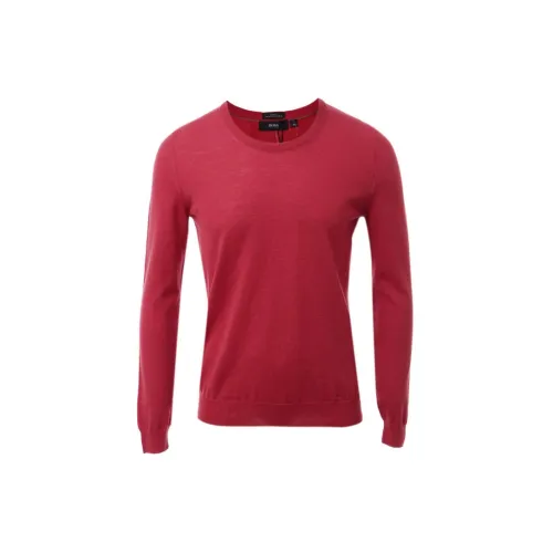 HUGO BOSS Sweaters Men Red