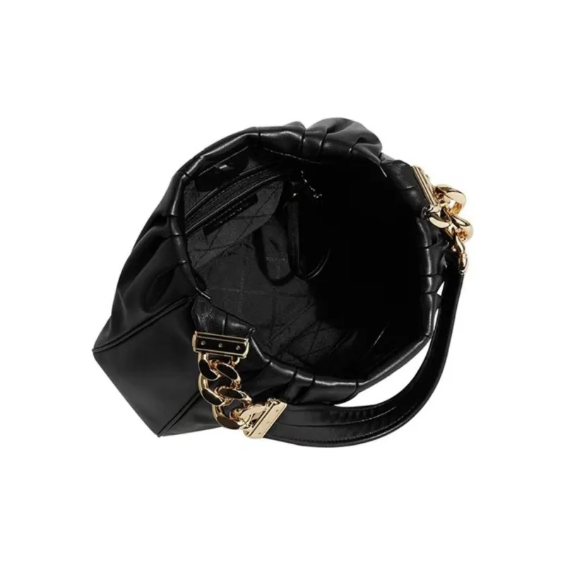 MICHAEL KORS HannahMICHAEL KORS Handbag Collection Leather One Shoulder Handbag Medium Size Women's Black-4