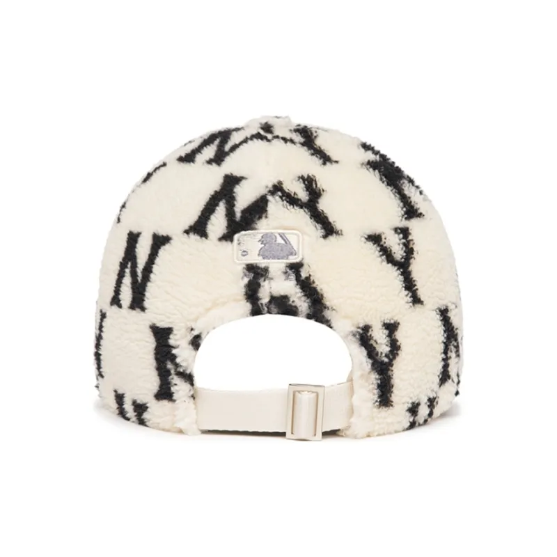 MLB Acetate Baseball Caps Unisex White/Black-3