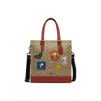 Snoopy X COACH Graham Shoulder Bags