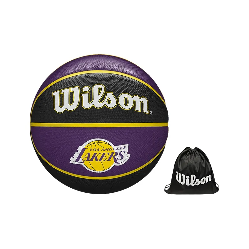 Wilson NBA Series Rubber Basketball Black Purple Size 7 Ball Training-6