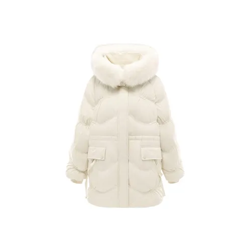 PEACEBIRD Down Jackets Women's Off White