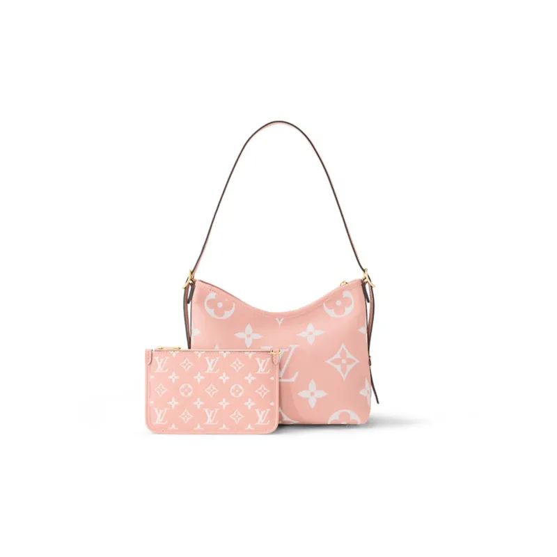 LOUIS VUITTON CarryAll Pm Rose Trianon Pink/Creme Beige-2
