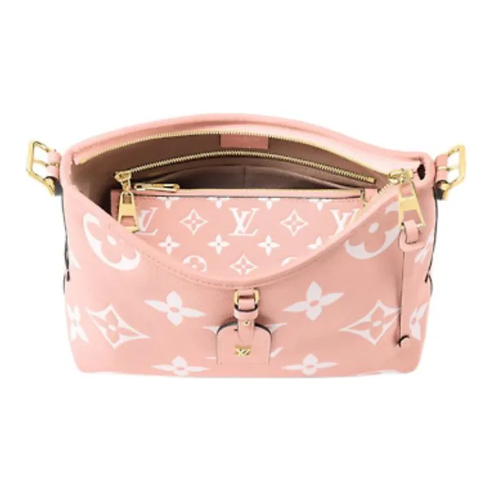 LOUIS VUITTON CarryAll Pm Rose Trianon Pink/Creme Beige-3