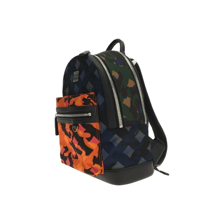 MCM Nylon Fabric Backpack Women's Black-1