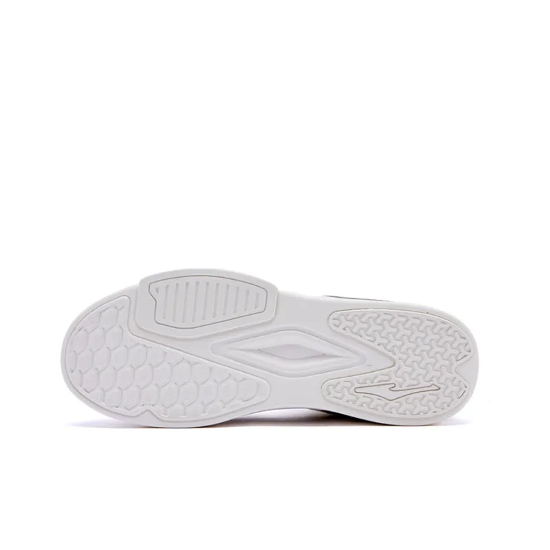 Erke Skateboard Shoes Men Mid Top Ivory White/Wild Gray-4