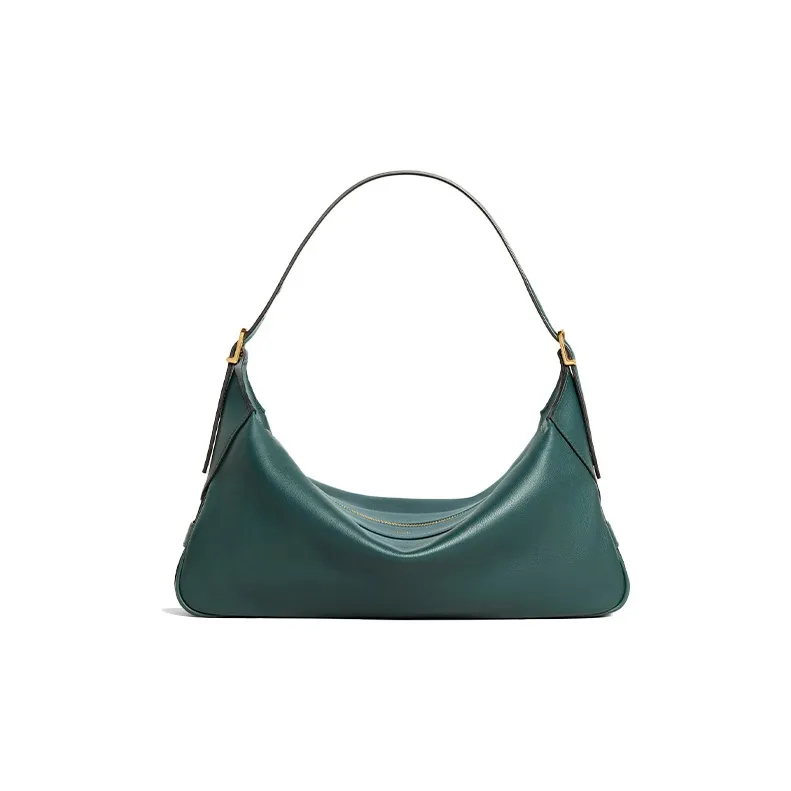 CELINE Romy Collection Soft Calfskin Shoulder Bag Handbag Shoulder Bag Women's Forest Green-0