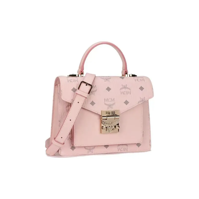 MCM Patricia Satchel Visetos Handbags-2