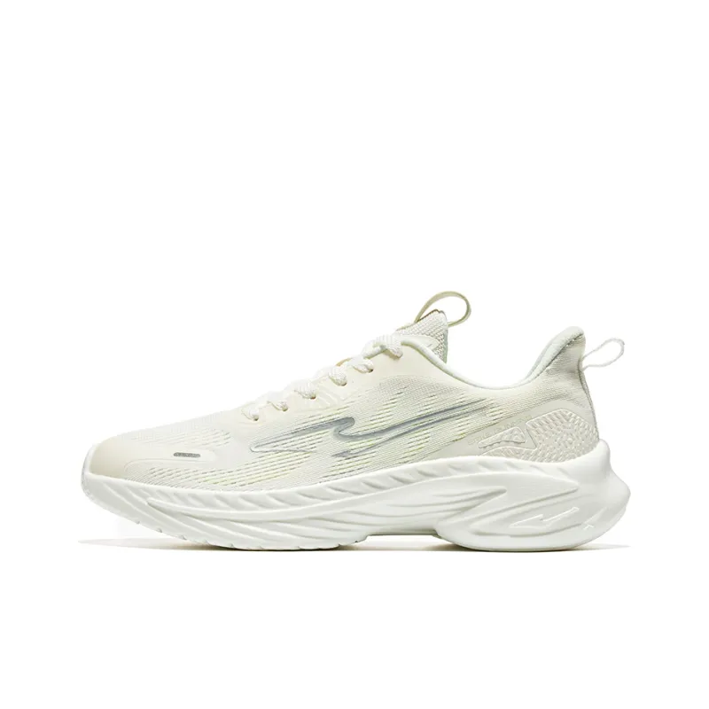 Erke Shock Absorbers Slip Resistant, Abrasion Resistant, Breathable Low Top Running Shoes Men's Microcrystal White-0
