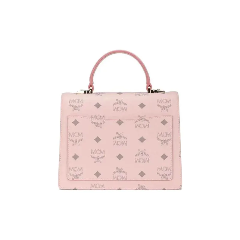 MCM Patricia Satchel Visetos Handbags-5