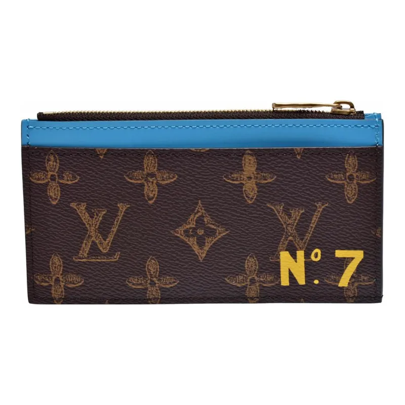 LOUIS VUITTON Coin Card Holder Monogram Brown-2