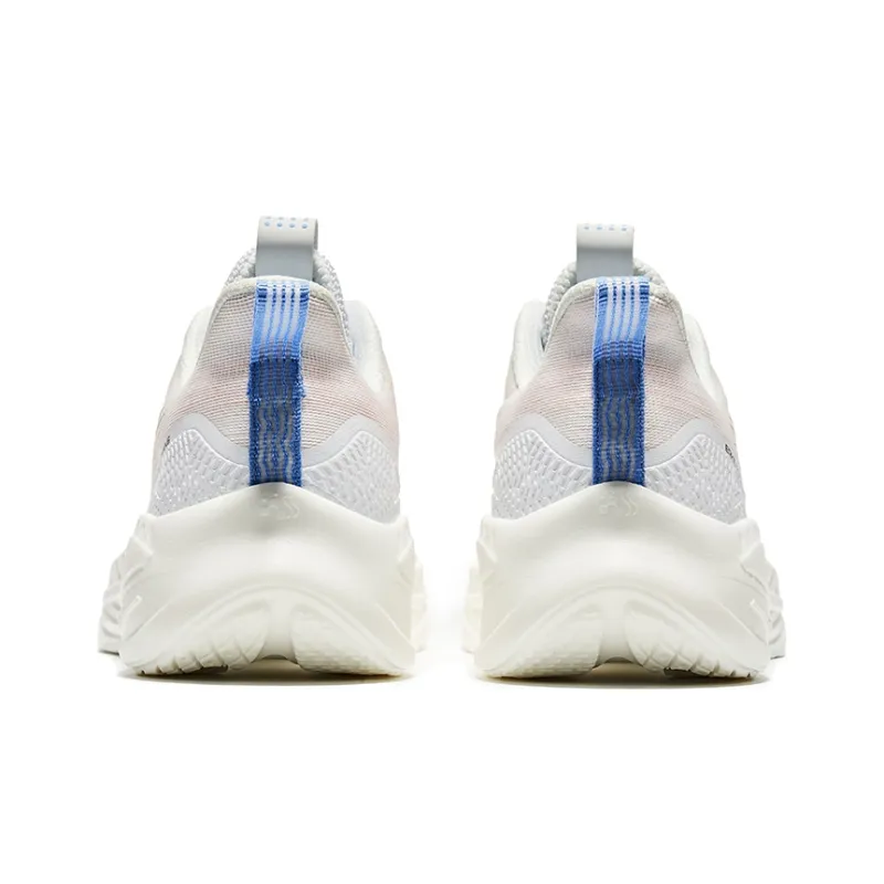 HENANBOWUYUAN x Erke Sting Breathable Low Top Running Shoes Men's White Blue Purple-3