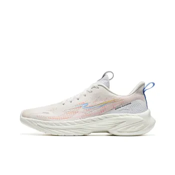 HENANBOWUYUAN x Erke Sting Breathable Low Top Running Shoes Men's White Blue Purple