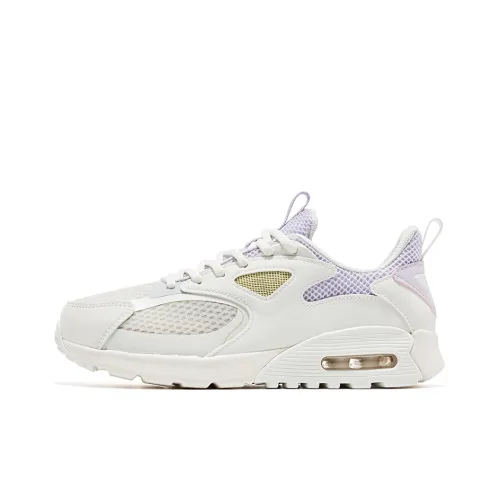 Erke Casual Shoes Women's Low-Top Microcrystalline White/Light Purple Pink