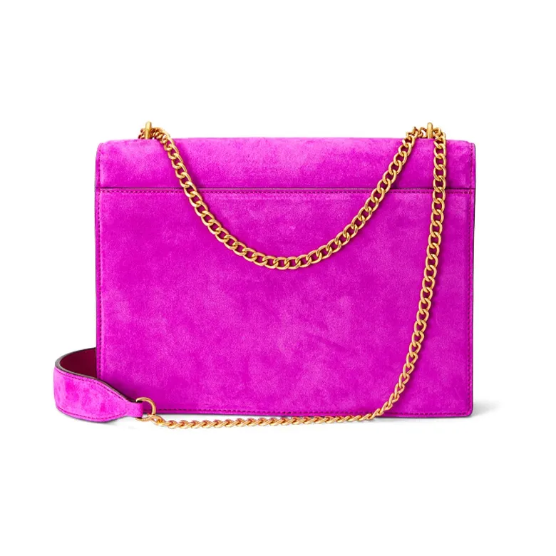 Polo Ralph Lauren Polo ID Cow Leather Envelope Bag Crossbody Bag Shoulder Bag Women's Rose Red-2