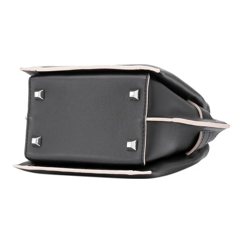 MCM Cow Leather Handbag Mini Women's Black-2