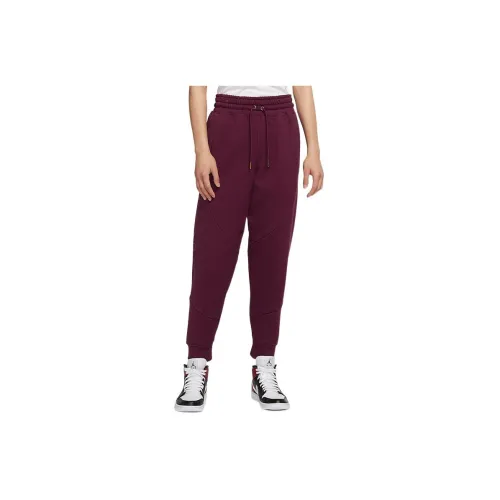 Jordan Knit Sweatpants Women's Burgundy