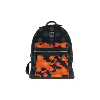 MCM Nylon Fabric Backpack Women's Black