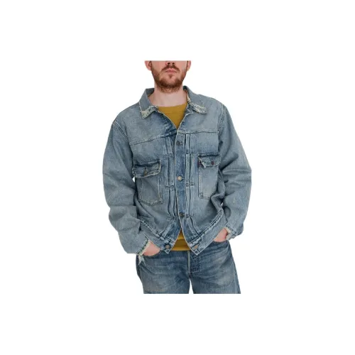 Levis Denim Jackets Men Blue