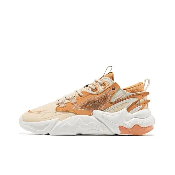 Erke Phoenix Woo Phoenix Low Top Casual Shoes Men's Caramel Yellow Brown
