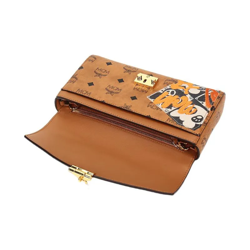 MCM Millie Visetos Shoulder Bags-4