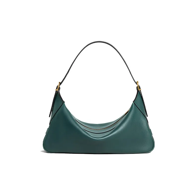 CELINE Romy Collection Soft Calfskin Shoulder Bag Handbag Shoulder Bag Women's Forest Green-2