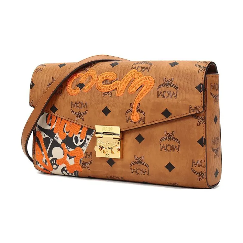 MCM Millie Visetos Shoulder Bags-1