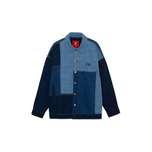 LiNing Denim Jackets Men Blue