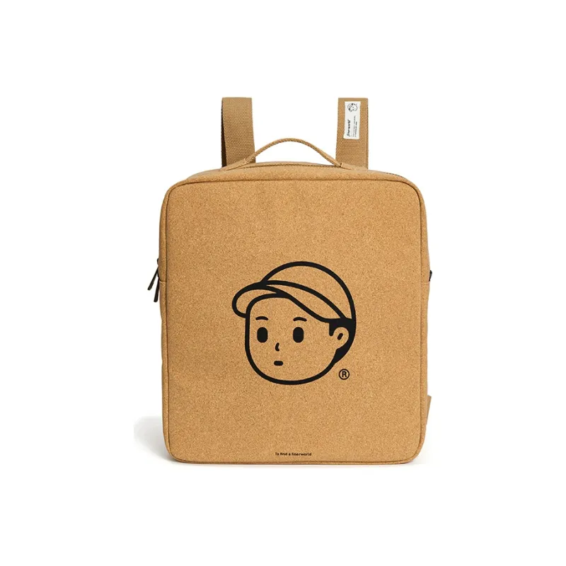 Finerworld Cork Backpack Large Size Unisex Brown-6