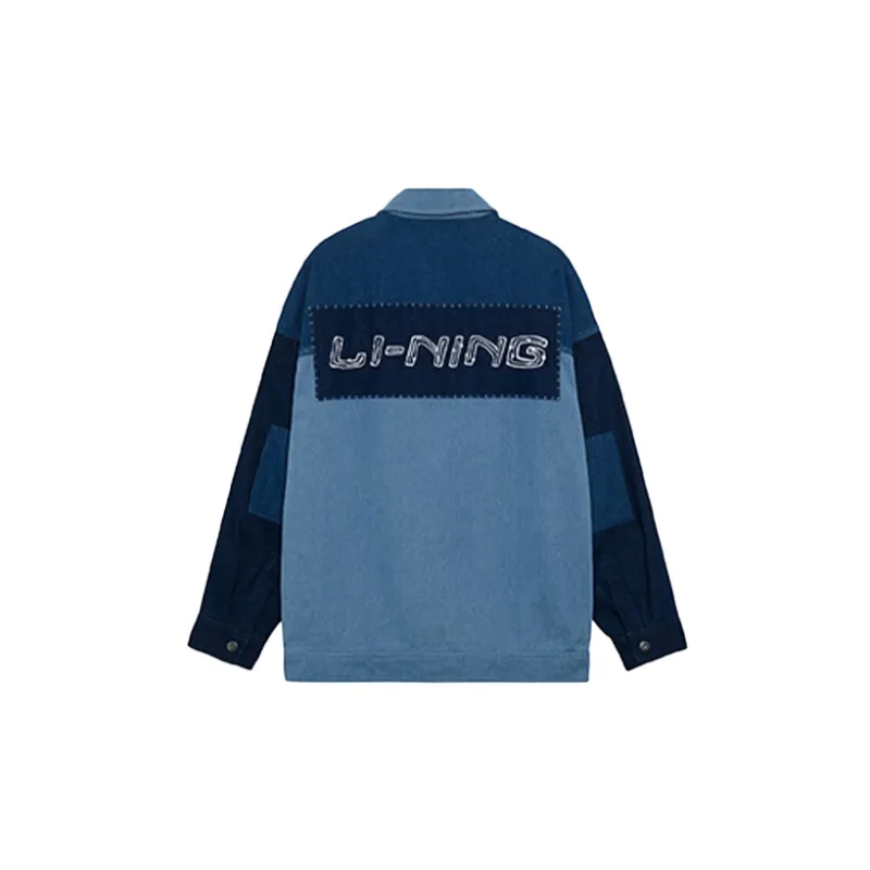 LiNing Denim Jackets Men Blue-1