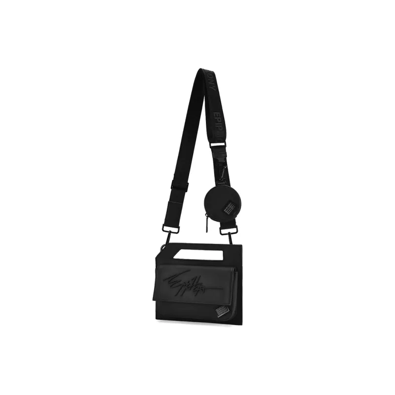 EPIPHQNY PU Small Square Bag, Envelope Bag, Shoulder Bag, Crossbody Bag Regular Unisex Black-1