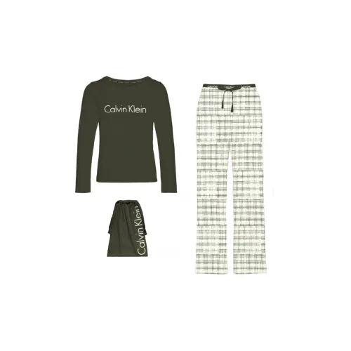 Calvin Klein Casual Suits Women's Set Green+Milk White