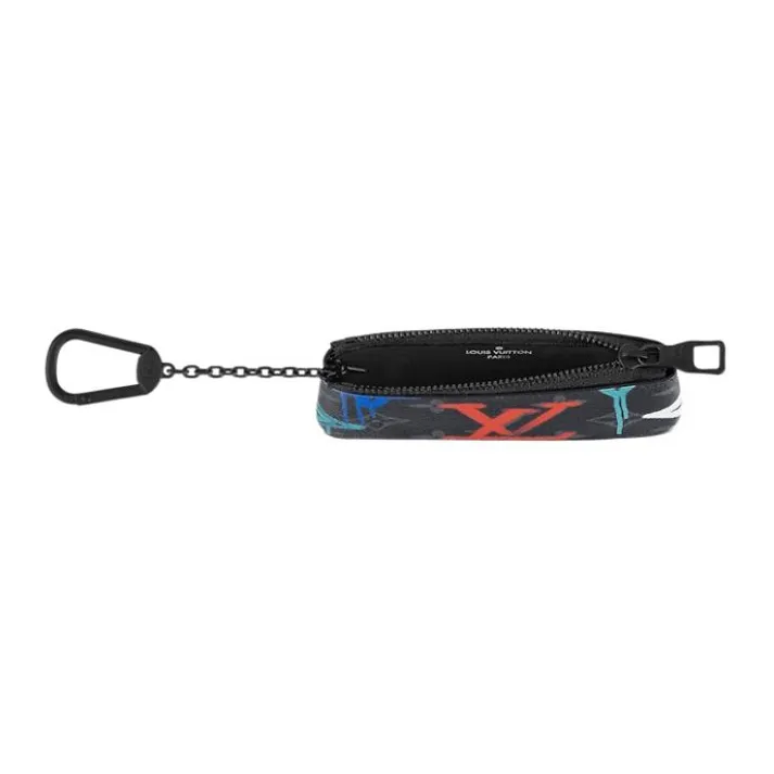 LOUIS VUITTON Key Pouch Lv Graffiti Multicolor-3