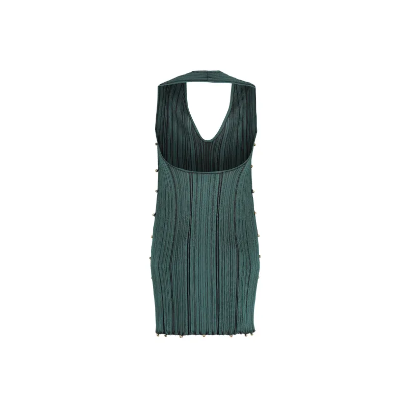 Bottega Veneta Pleated Mini Dress-1