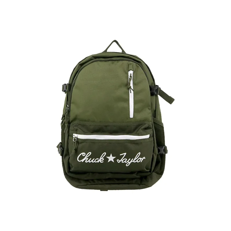 Converse Straight Edge Polyester Laptop Backpack Regular Unisex Green-0