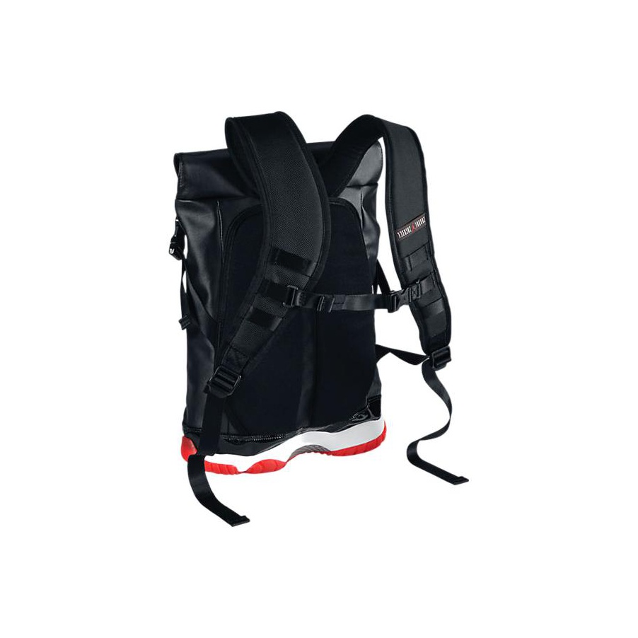 JORDAN Air JORDAN 11 Backpacks Black Red - POIZON