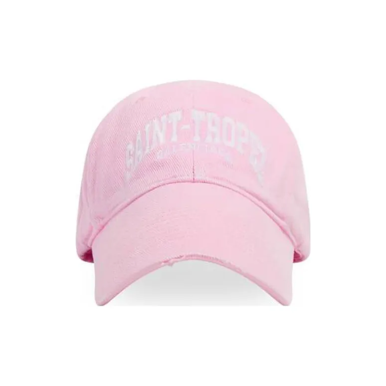 Balenciaga Cotton Baseball Caps Men's Pink-0