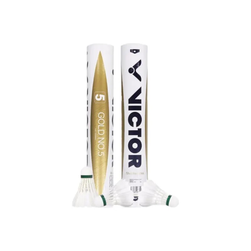 VICTOR Golden Collection Duck Feather Shuttlecock 12 Pack Duck Feather Competition Training, Outdoor Shuttlecocks-1