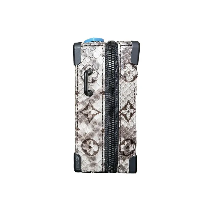LOUIS VUITTON Trunk Python Skin Soft Box Small Square Bag Shoulder Bag Crossbody Bag Regular Unisex Multicolor-5
