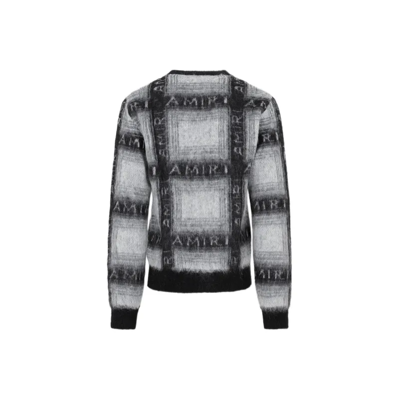 AMIRI FW22 V Neck Fitted Long Sleeved Knitwear Men's Light Gray-1