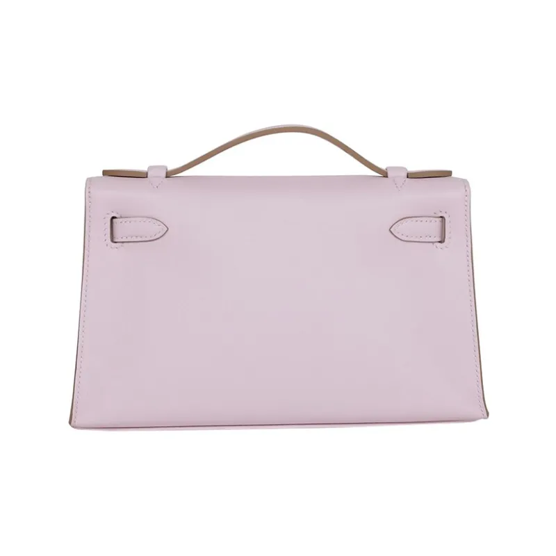 HERMES Mini Kelly Generation 1 Swift Leather Kelly Bag Handbags Women's 09 Mauve Pale Dream Purple-4